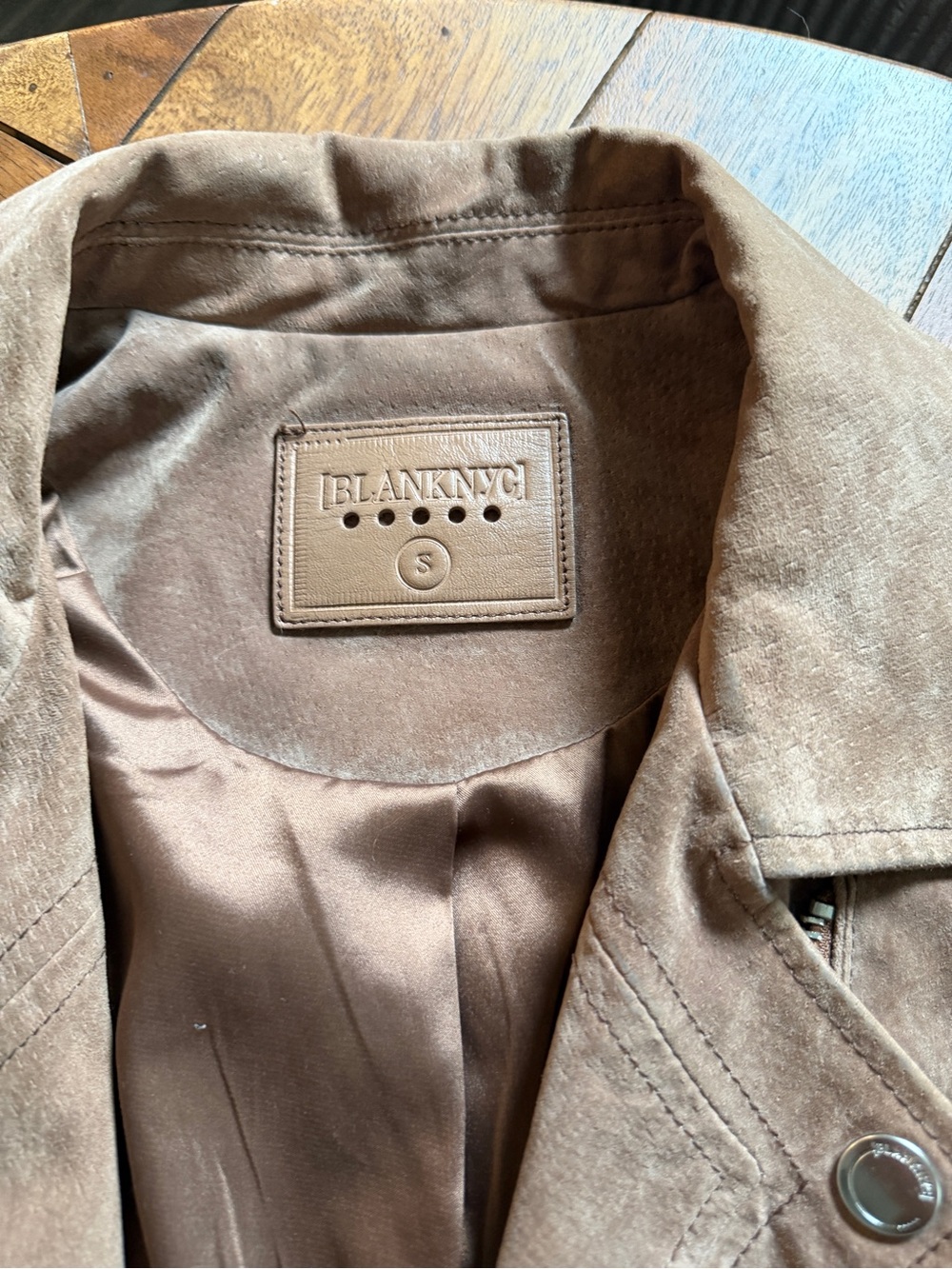 Blank NYC Brown Suede Moto Jacket - Picture 3 of 6